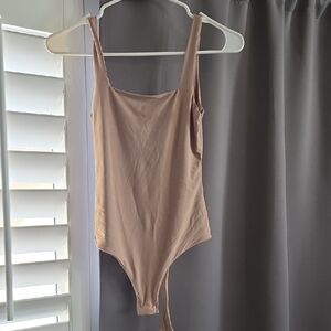 Tan One-Piece Swimsuit